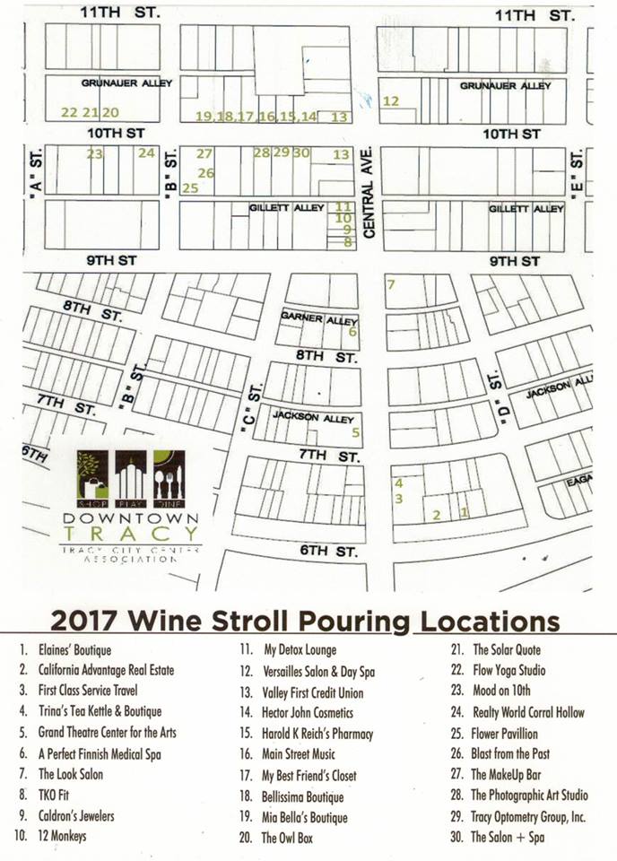 Wine Stroll Tracy City Center Association